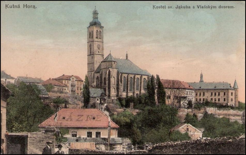 Kutná Hora 1914 kostel sv. Jakuba